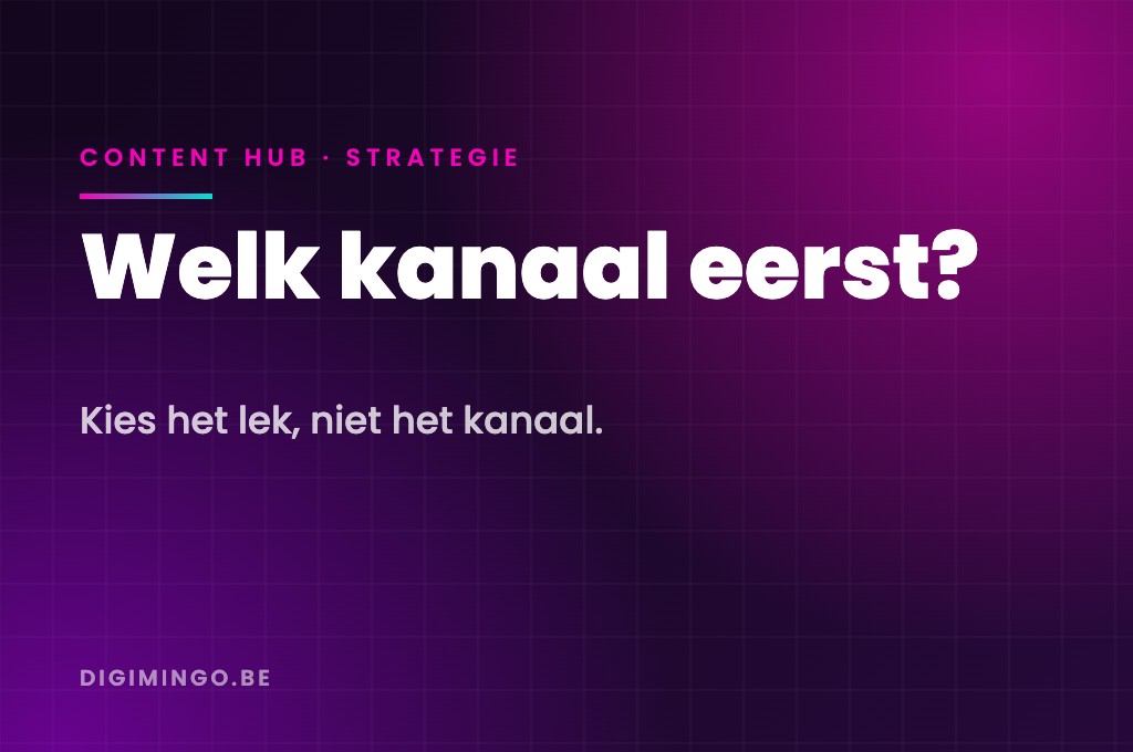Welk marketingkanaal eerst? Een beslisboom voor B2B